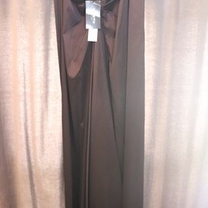 Burgundy Taffeta Bustle Back Evening Skirt